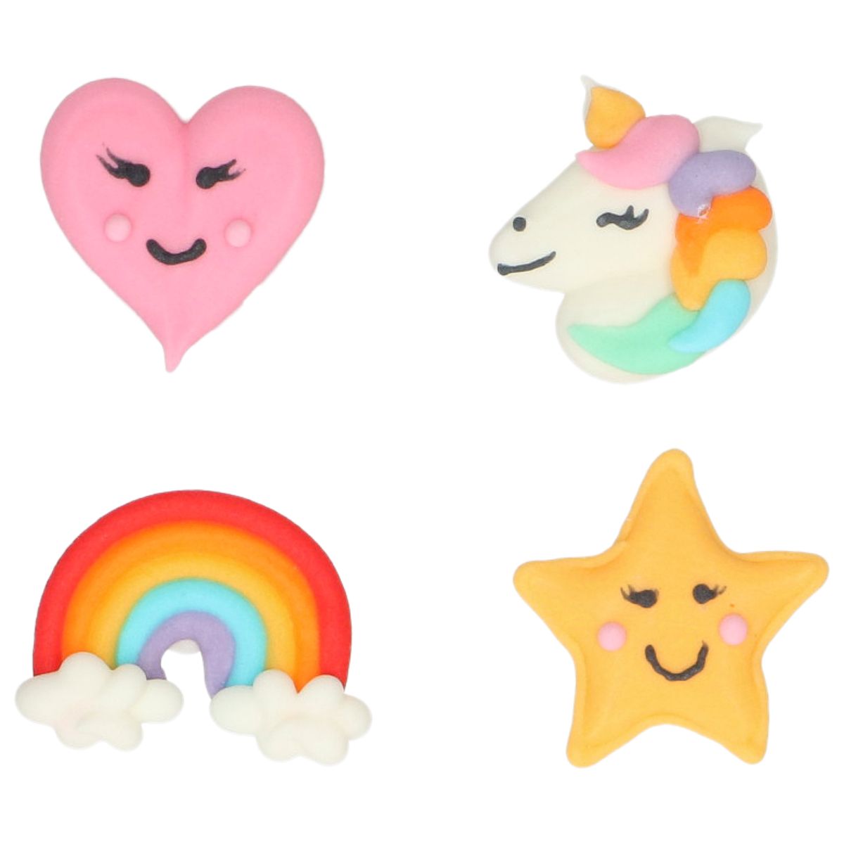 Wilton Kakepynt Enhjørning 8 stk