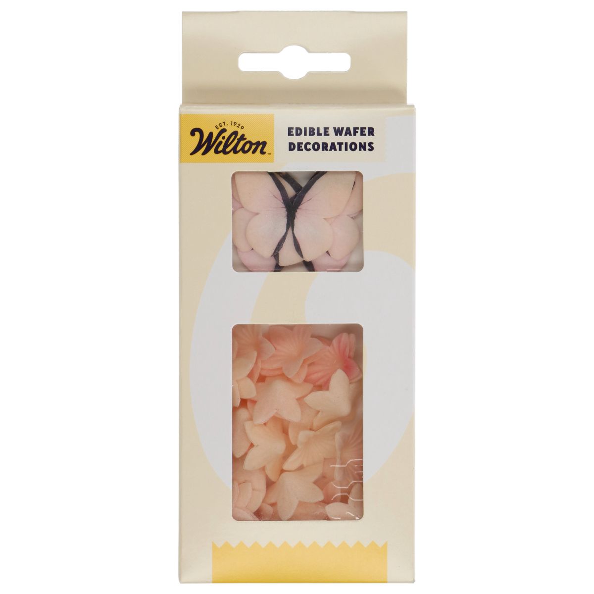 Wilton Spiselige Sommerfugler og blomster Ombre Pink 30 stk
