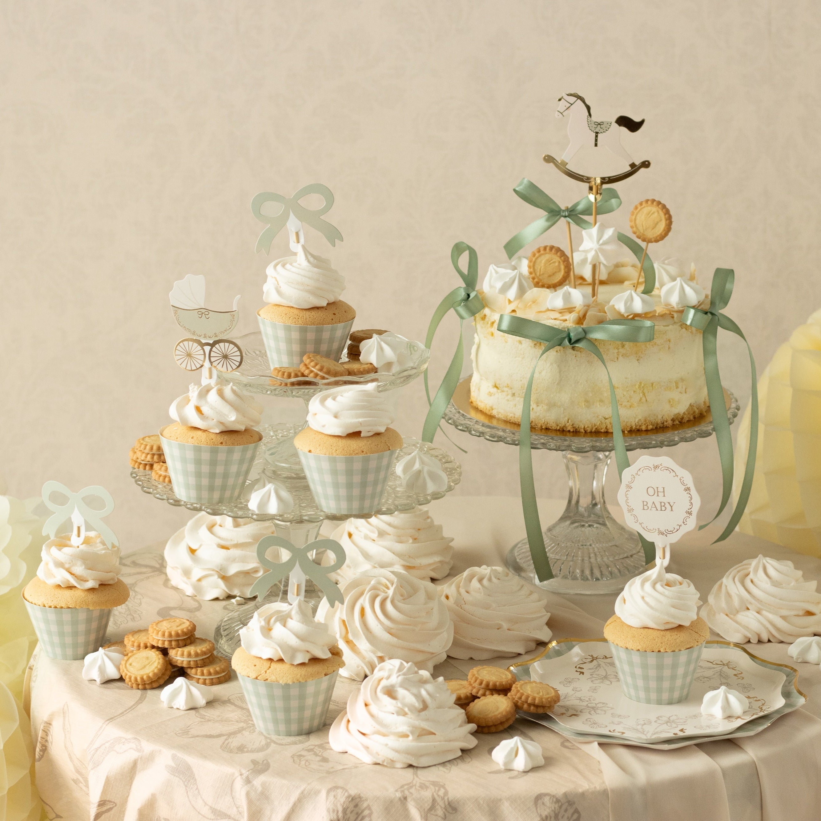 Kaketopper Cupcake Baby, 6 stk