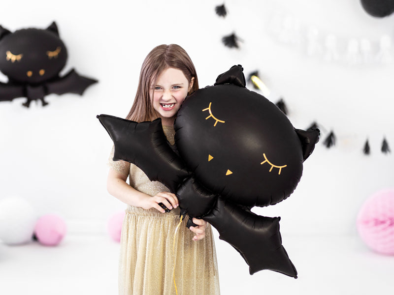 Ballong Flaggermus Sort Folie 80x52cm 2