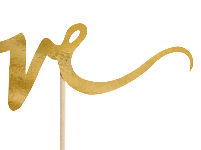 Kaketopper Love Gold 17 cm 2
