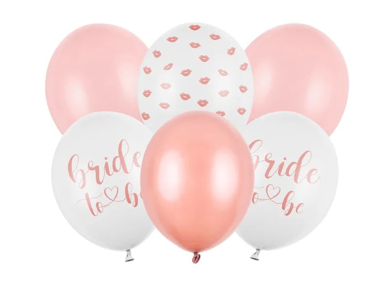 Ballonger Bride to Be mix 30 cm, 6 stk