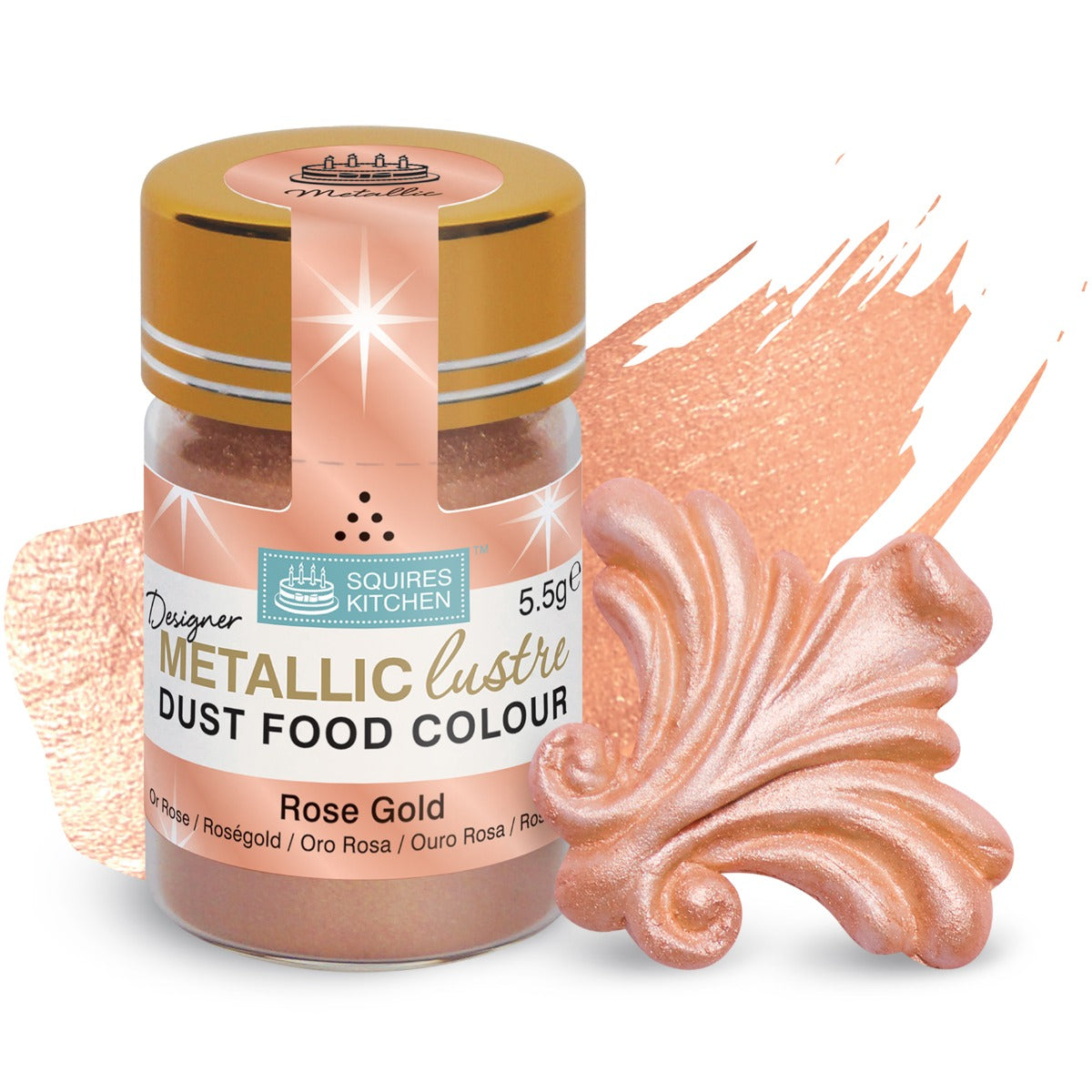 Designer Dust Rose Gold Metallic F C, 5,5g 3