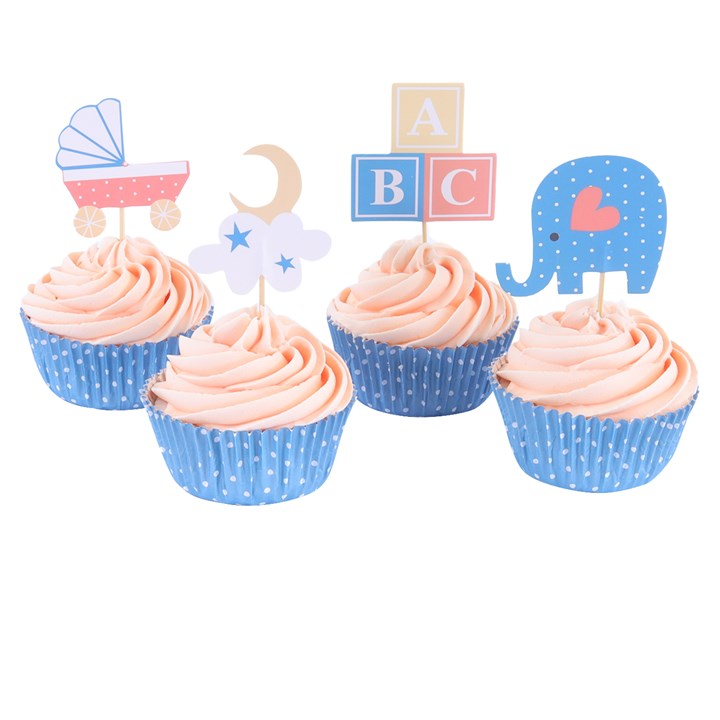 Cupcake sett Baby, pk/24 2