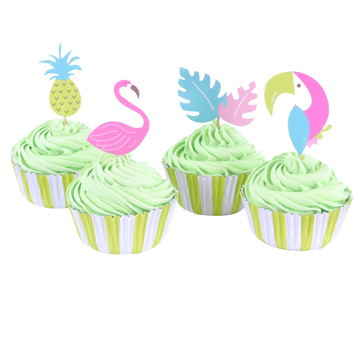 Cupcake sett Tropikal, pk/24 2