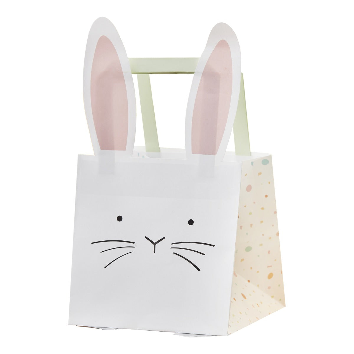 Partybag papir Påskehare 5 stk, 15x15x15 cm