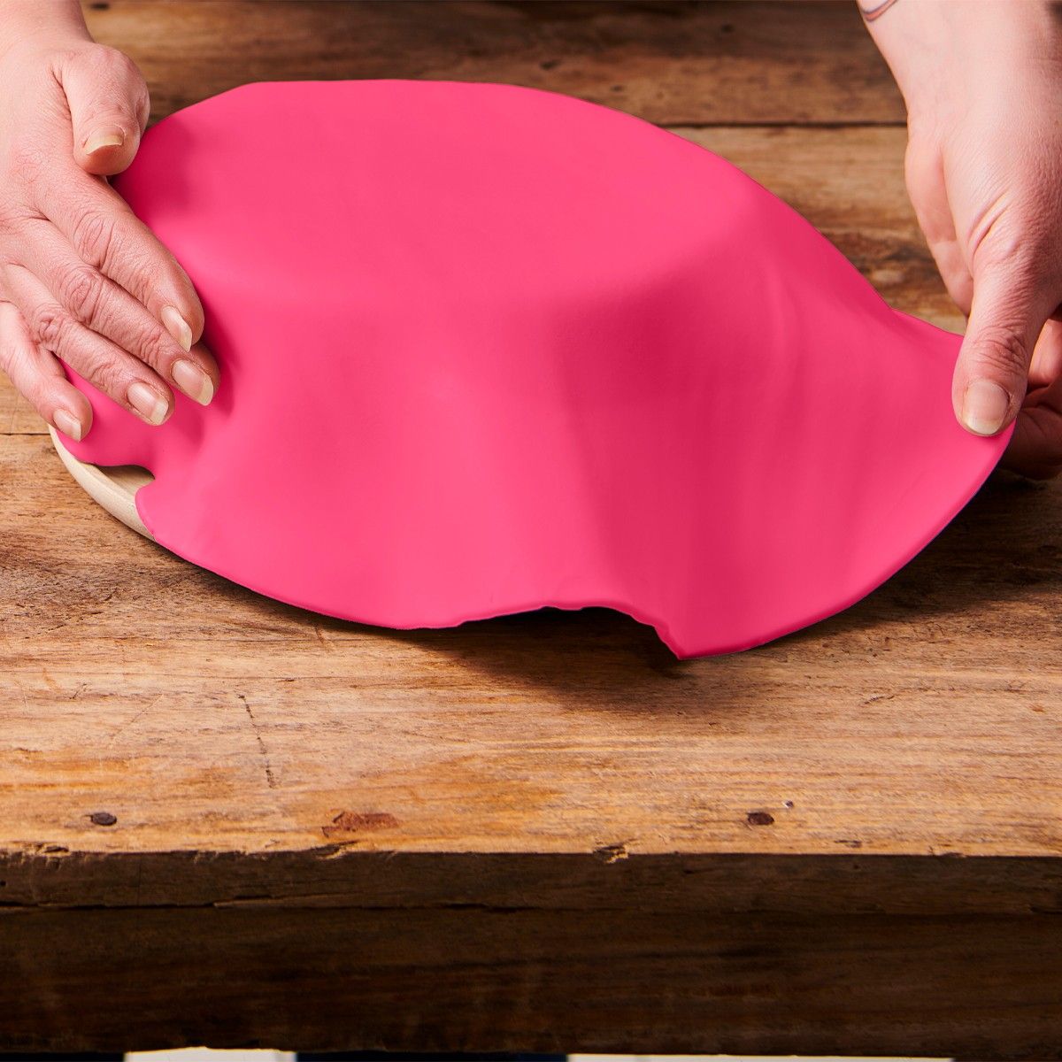 Fondantlokk Mørk Rosa 430g 2