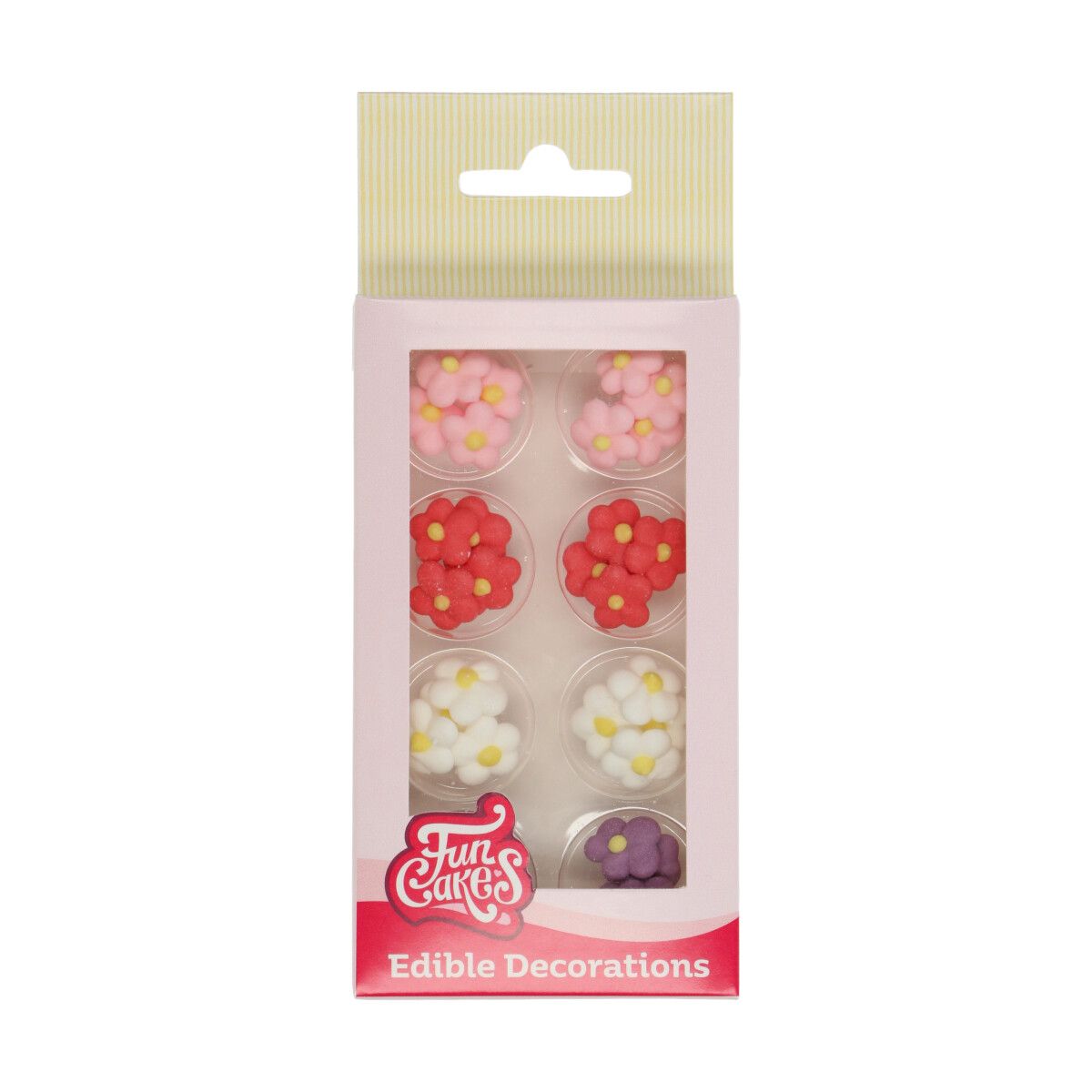 Kakepynt spiselig Miniblomster ass 32 stk