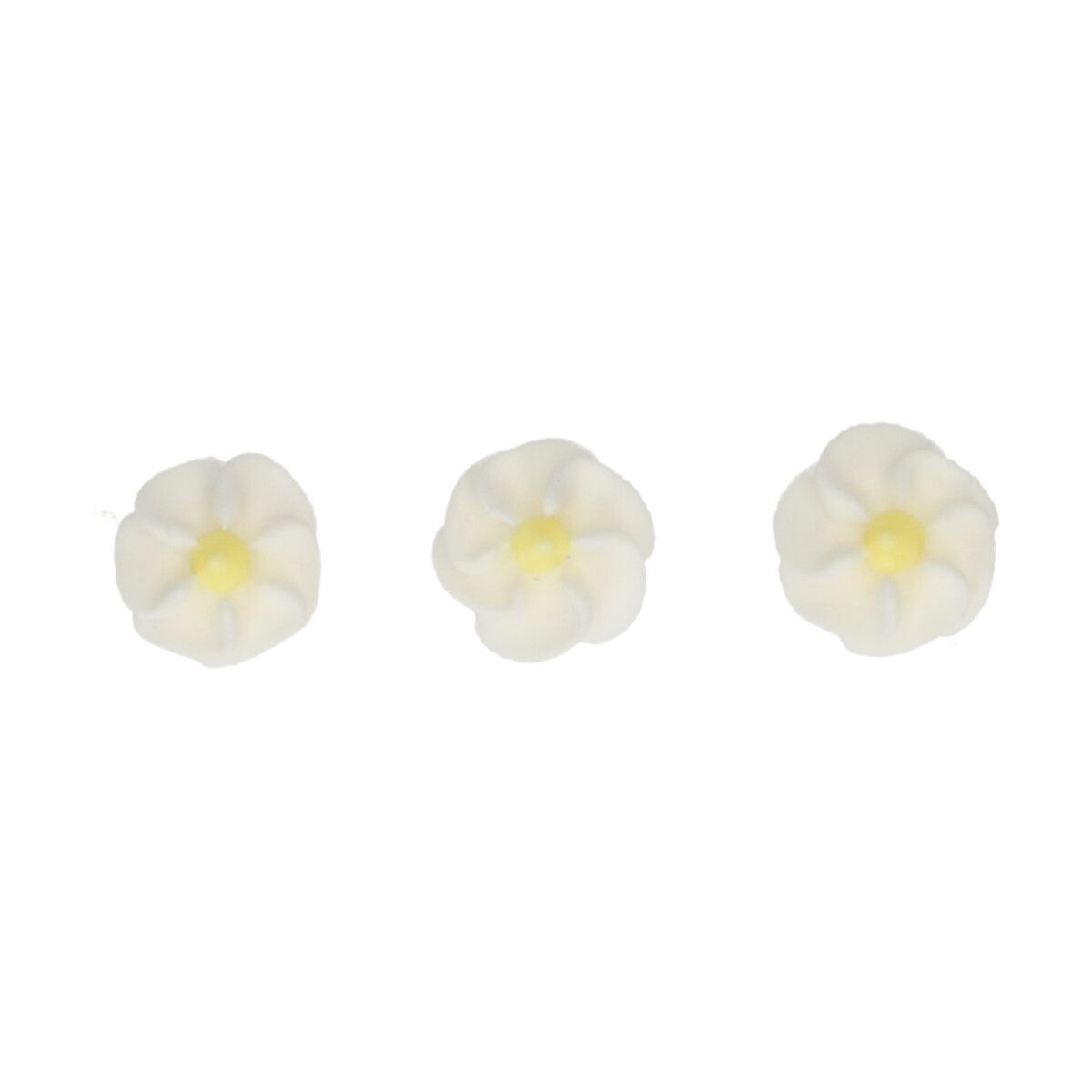 Kakepynt spiselig Miniblomster Hvite 56 stk 2