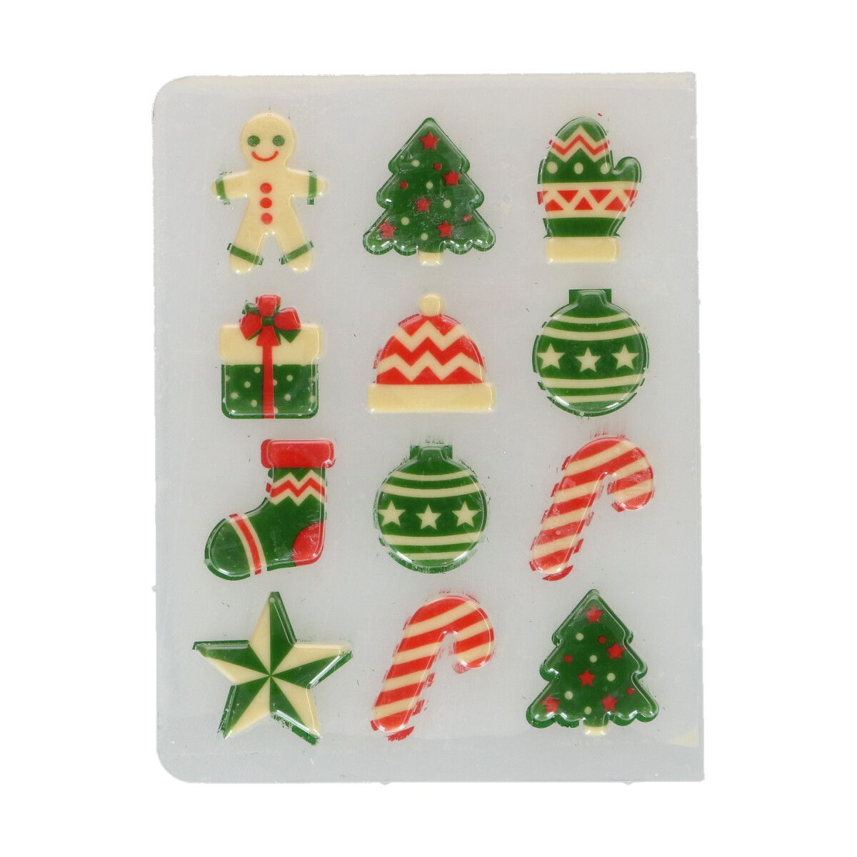 Kakepynt Sjokolade Julefigurer 12 stk 2