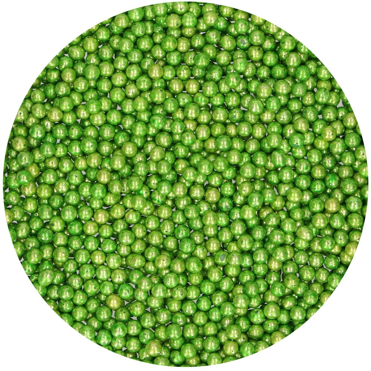 Kakestrø Sukkerperler Metallic Grønn 80g FC