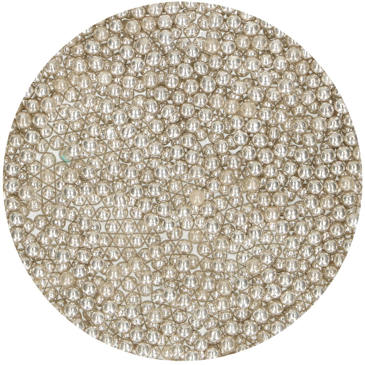 Kakestrø Sukkerperler Metallic Sølv 80g FC