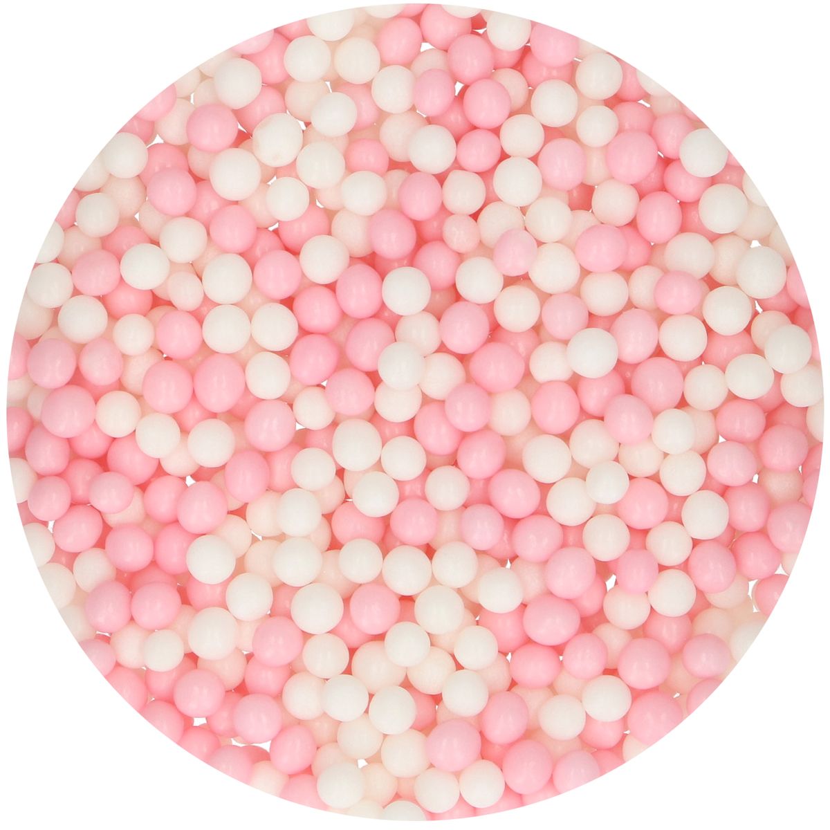 Perler Soft Kakestrø Soft perler Rosa og Hvite 60g