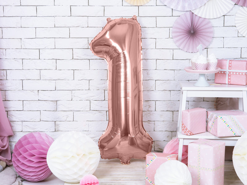 Ballong Rosegull Folie #1, 86cm 2