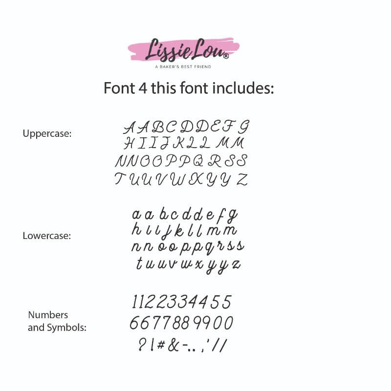 Tall og symboler Font 4 Large 2
