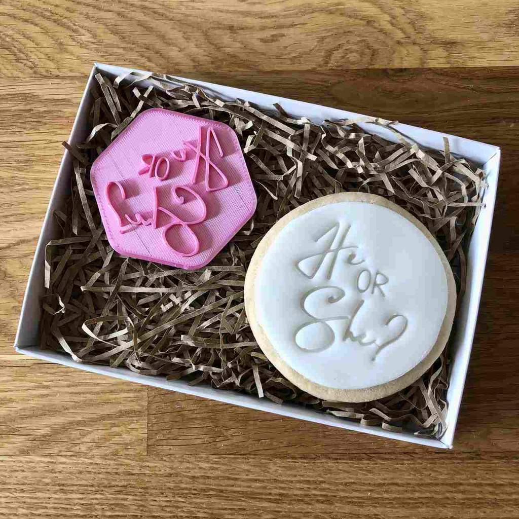 He or She? Cookie Stamp