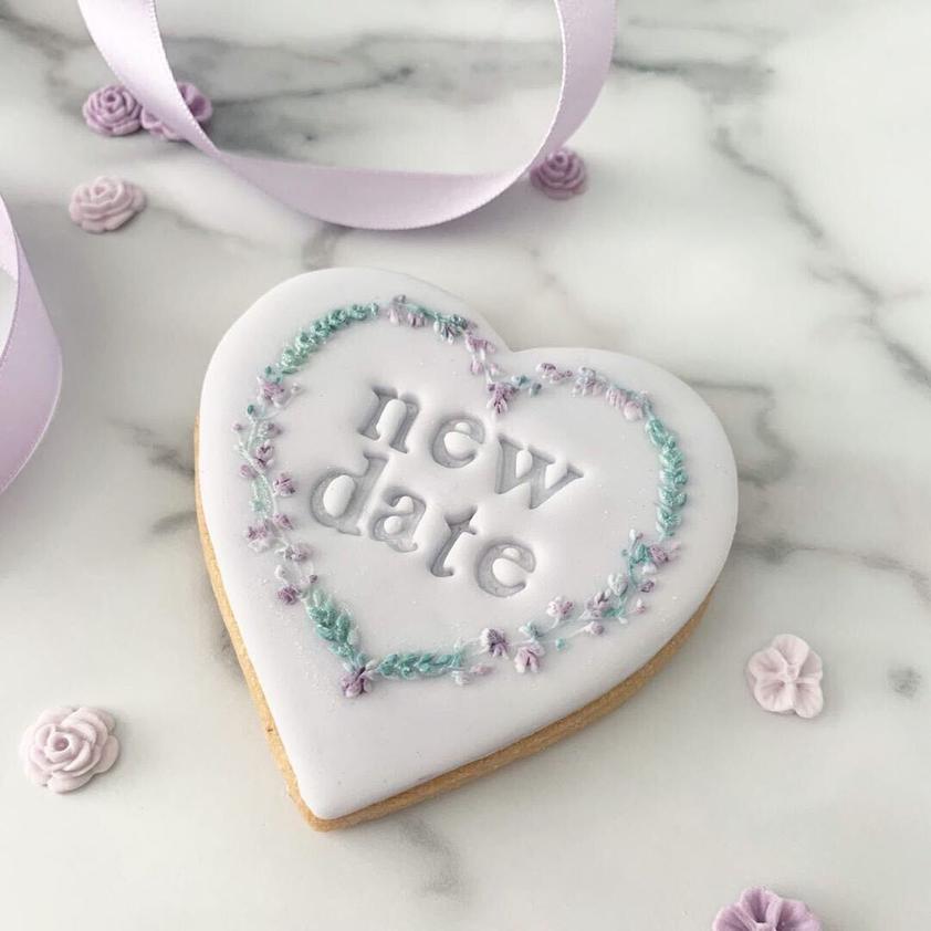 Floral Heart Cookie Embosser 3