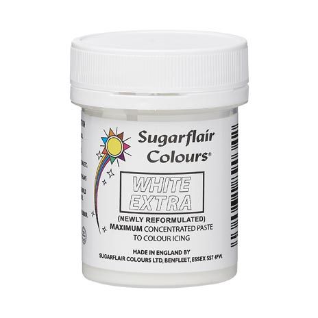 Sugarflair Pastafarge Ekstra Hvit, 42g