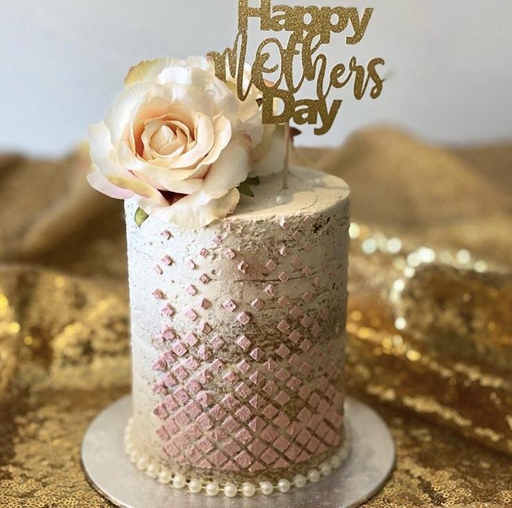 Diamond Shower Kake Stensil 3