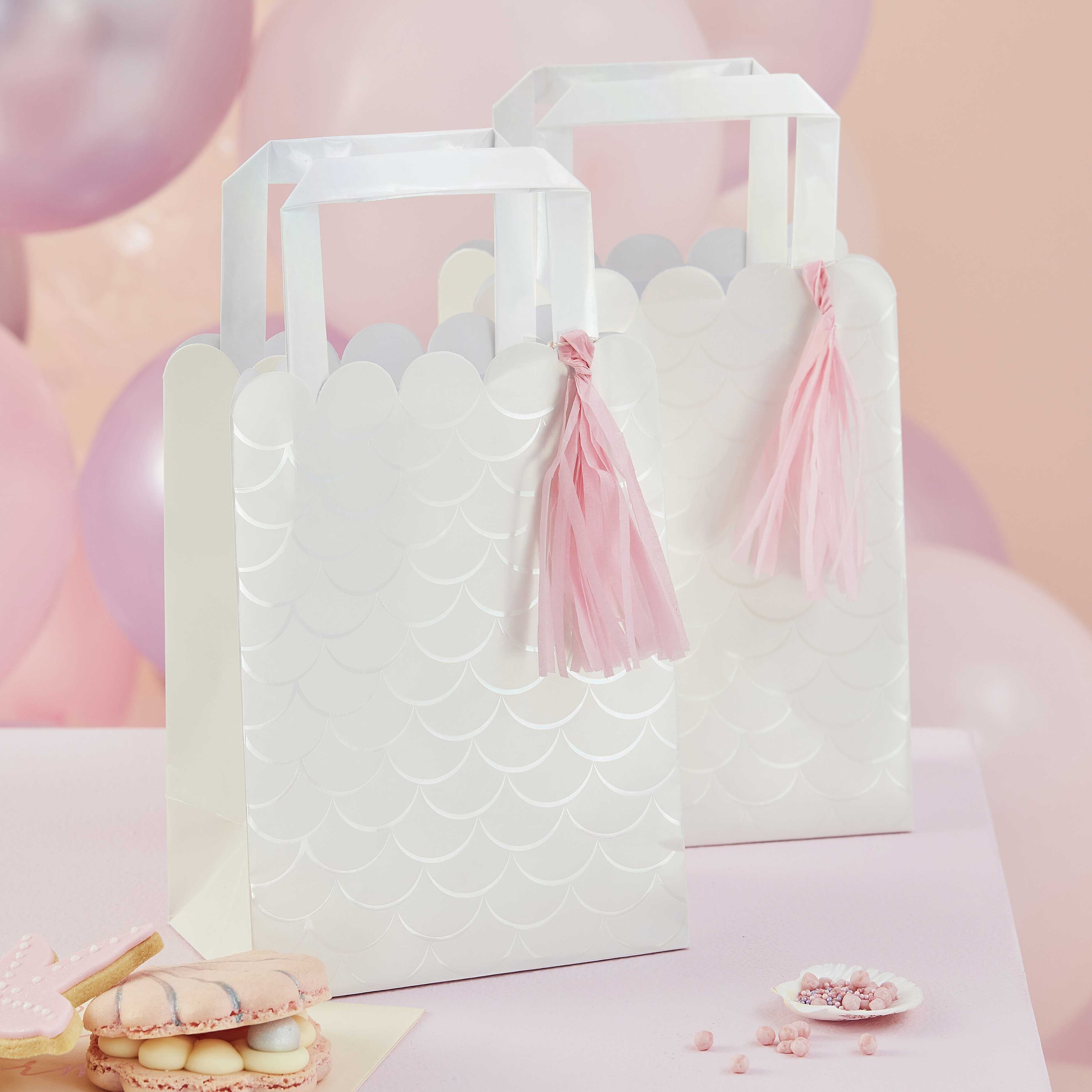 Partybag Papir Mermaid Magic 20x15cm, 5 stk 2
