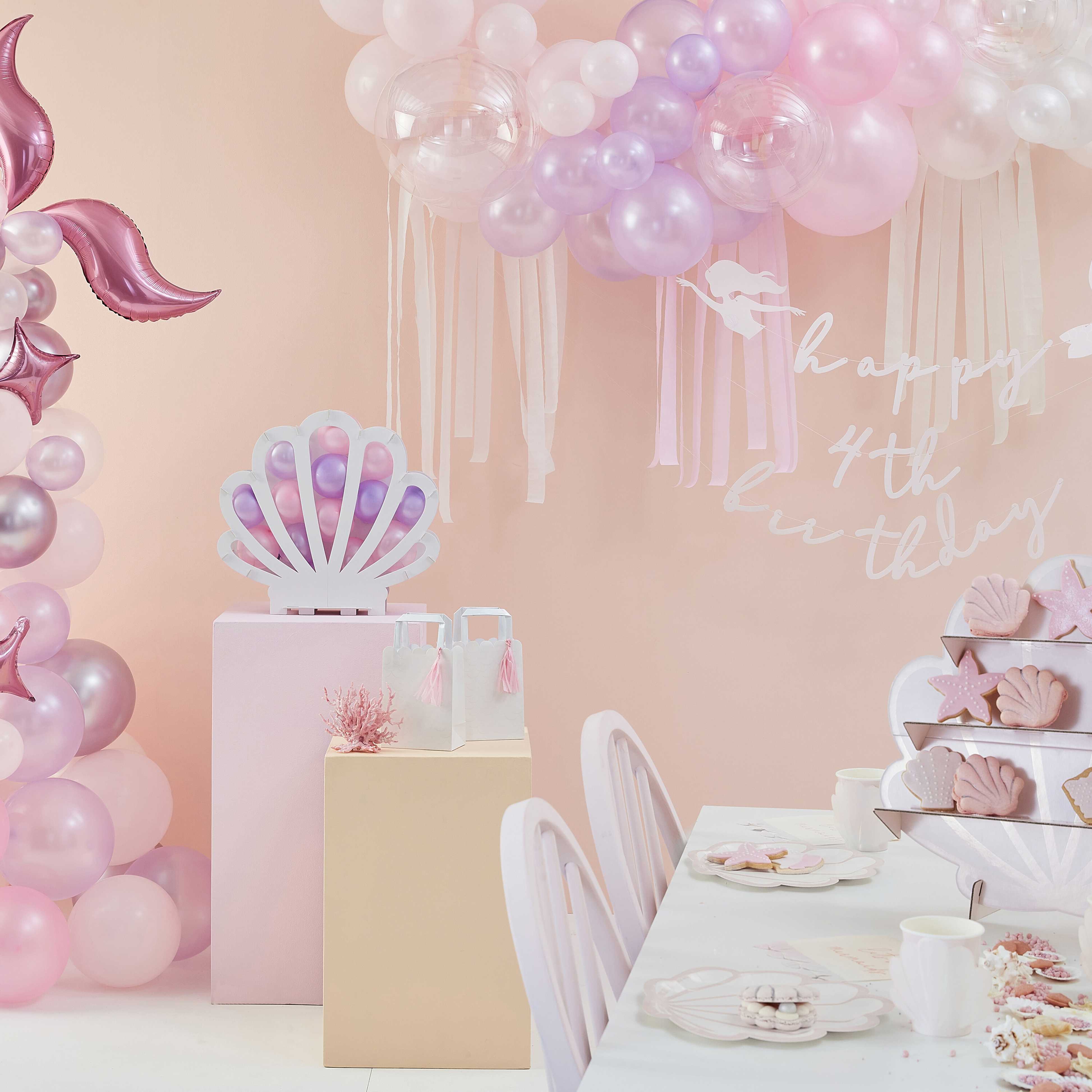 Partybag Papir Mermaid Magic 20x15cm, 5 stk 4