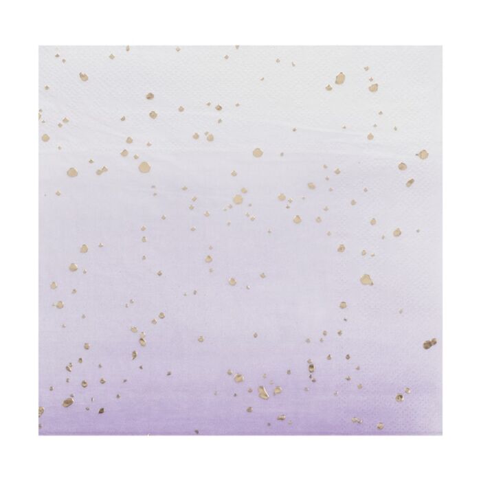 Servietter Ombre Lilac, 16 stk, ca 16 cm