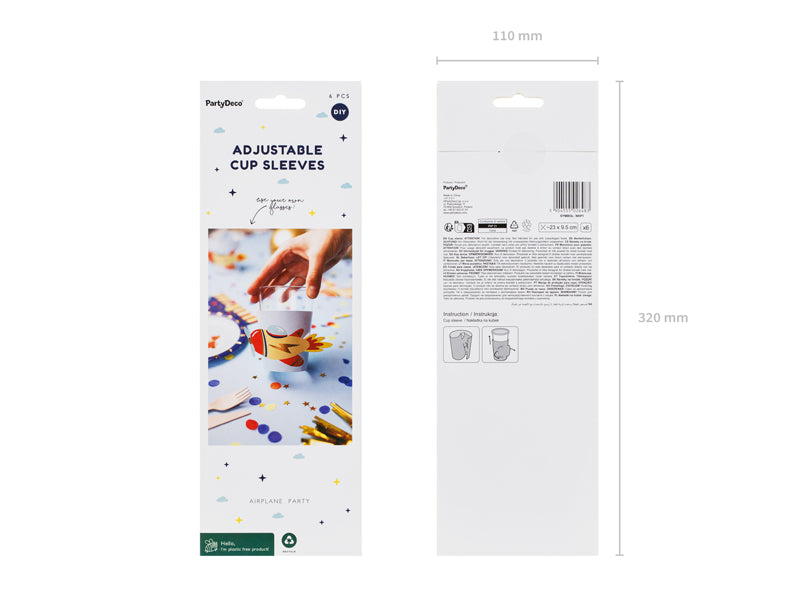Sleeve for glass Fly, 6 stk 7
