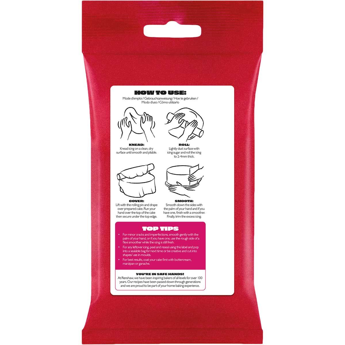 Fondant Cerise Rosa Renshaw 250g 3