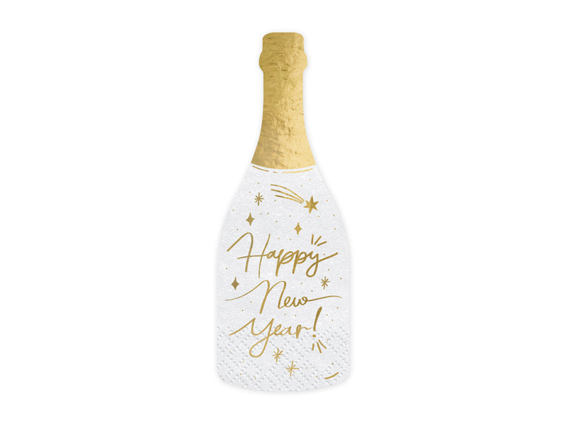 Servietter Nyttår Champagneflaske