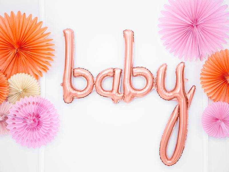 Ballong Baby RoseGold Folie 73,5x75,5cm 2