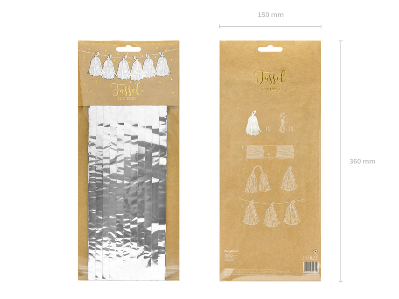 Tassel Garland Sølv ca:L2mxH30cm 4