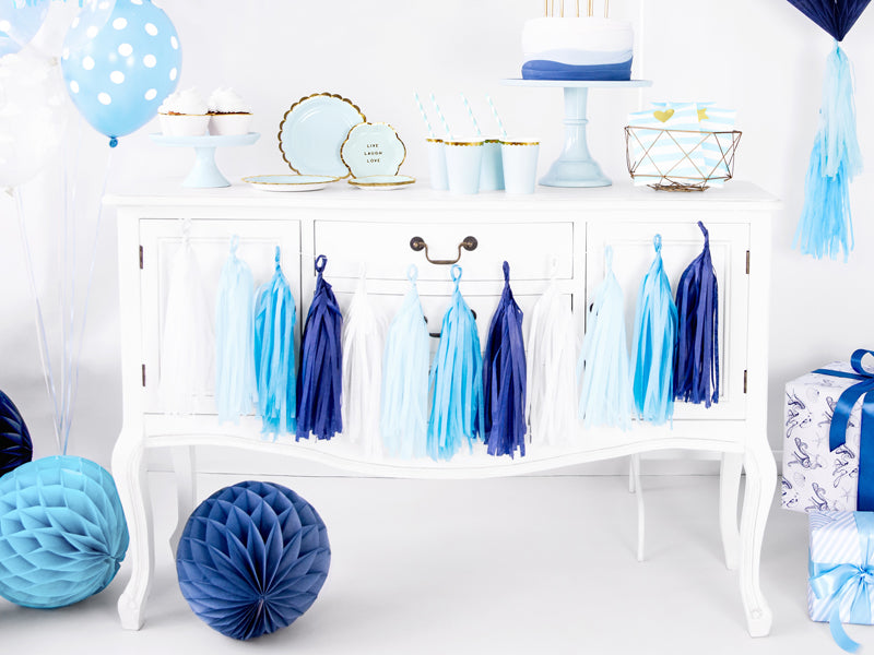 Tassel Garland Blåmix ca:L2mxH30cm 4