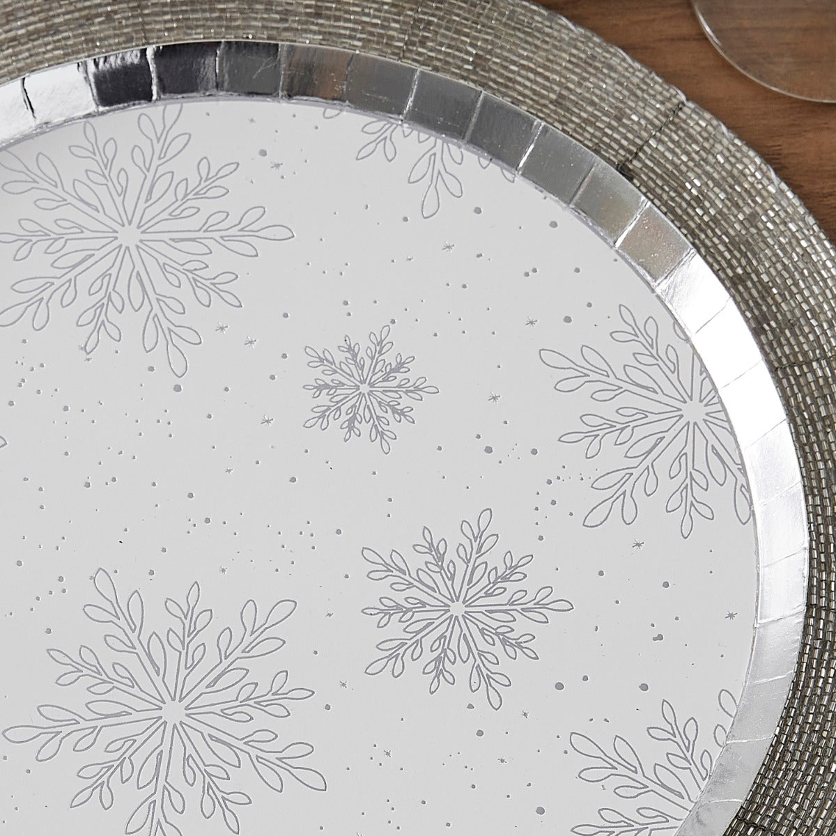 Tallerken Snowflake 8 stk 3