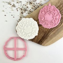 Christmas Wreath Cookie Cutter and Stamp